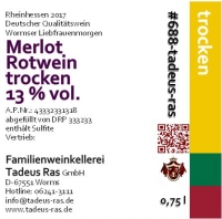 Merlot trocken 2017